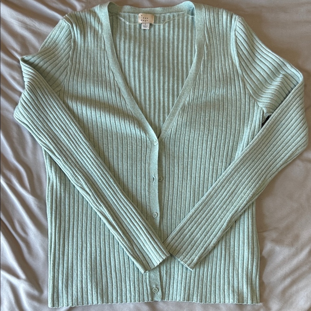 a new day Ribbed Cardigan